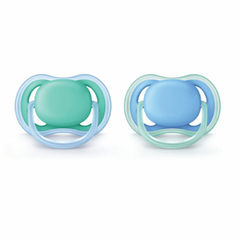 AVENT CHUPETE ULTRA AIR LISO X2 (6-18M) CELESTE