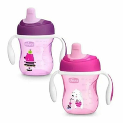 VASO CHICCO TRAINING CUP 200 ML 6M+ ROSA/ LILA