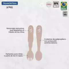 Tenedor y Cuchara Plasticos Tramontina Rosa en internet