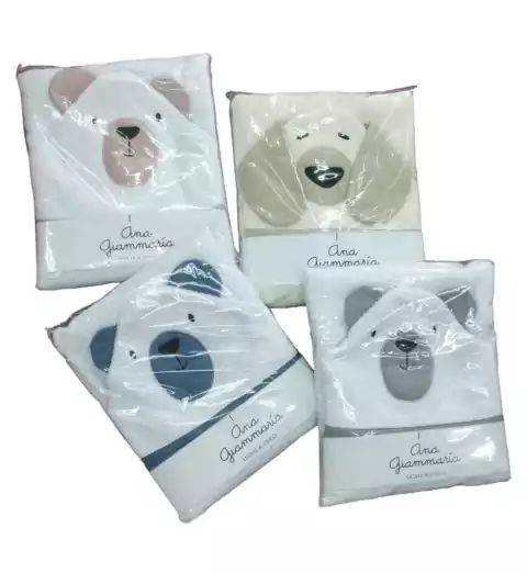 Toallon con capucha animales