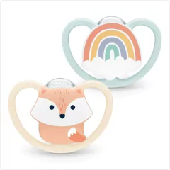 NUK CHUPETES FOR NATURE SET X2 ZORRO/ARCOIRIS