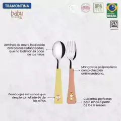 Juego de cubiertos Tramontina 2pz Animalitos - El Arca del Bebè