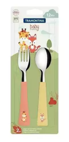 Juego de cubiertos Tramontina 2pz Animalitos on internet