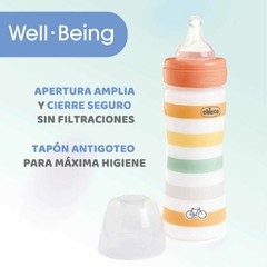 Mamadera Chicco Wellbeing 250ml 2+ Naranja en internet