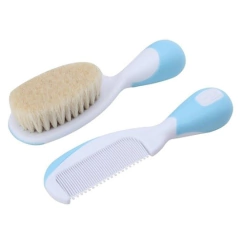 Cepillo y peine Chicco cerda natural Chicco CELESTE