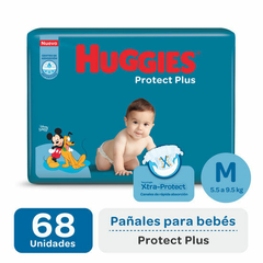 Pañales Protec Plus talle M (68 unidades)