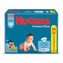 Pañales Protec Plus talle M (68 unidades) - comprar online