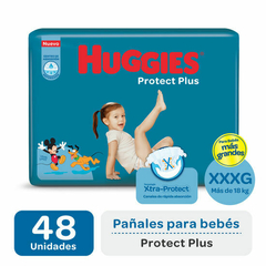 Pañales Protec Plus talle XXXG (48 unidades)