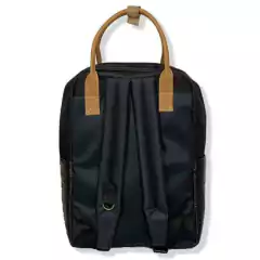 MOCHILA MATERNAL POLY NEGRO BRILLO - El Arca del Bebè