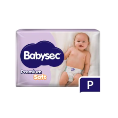 Pañales Babysec Premium Soft P (50 Unidades)