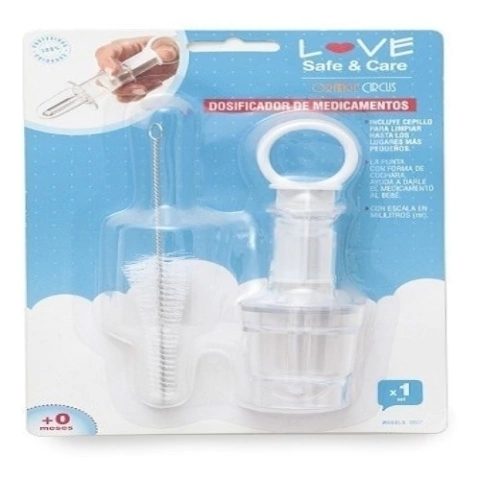 Dosificador De Medicamentos Love Jeringa Con Cepillo Limpiado