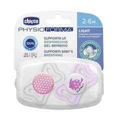 Chupetes Physio Light 2-6 meses Chicco ROSA