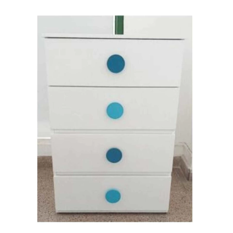 Chifonier Circulo Laqueado 4 cajones