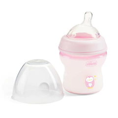 Chicco Mamadera Natural Feeling 150ML CON TETINA 0M+ ROSA - comprar online