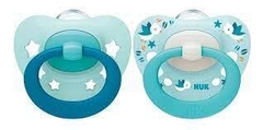 SET X 2 NUK Signature Silicone 18-36 M CELESTE