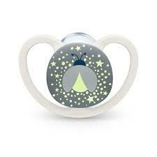 Set x2 Chupetes Nuk Space NIGHT ROSA 0-6M - comprar online