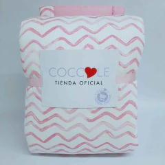 Acolchado + Chichonera para Cuna Funcional 80 x 140 en Piqué Estampado Coccole(CONSULTAR DISEÑOS ANTES DE COMPRAR A NUESTRO WHATSAPP) - buy online
