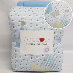 Image of Acolchado + Chichonera para Cuna Funcional 80 x 140 en Piqué Estampado Coccole(CONSULTAR DISEÑOS ANTES DE COMPRAR A NUESTRO WHATSAPP)