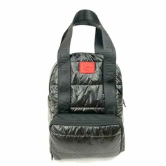 MOCHILA MATERNAL MIA NEGRO BRILLANTE - comprar online