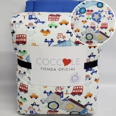 Acolchado + Chichonera para Cuna Funcional 80 x 140 en Piqué Estampado Coccole(CONSULTAR DISEÑOS ANTES DE COMPRAR A NUESTRO WHATSAPP)