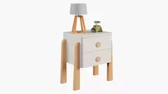 MESA DE LUZ EQUILIBRIO 2 CAJONES - comprar online