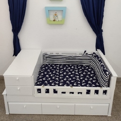 Cuna Funcionale Alma 1 Plaza y Media (90 cm) com modulo de 3 cajones - buy online