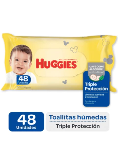Huggies Triple Proteccion 48 Toallas Humedas