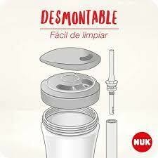 Vaso NUK Evolution Action Cup con sorbete flexible VIOLETA - El Arca del Bebè