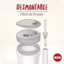 Vaso NUK Evolution Action Cup con sorbete flexible VIOLETA - El Arca del Bebè