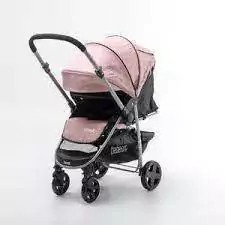 Coche Bebesit Travel System con Manillar Rebatible Rosa - El Arca del Bebè