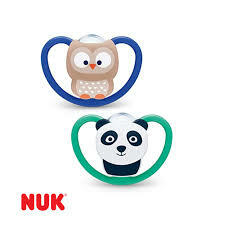 Set x2 Chupetes Nuk Space BHUO/PANDA 18-36M
