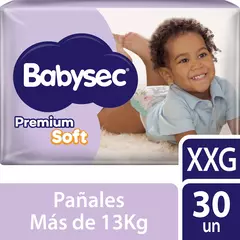 Pañales Babysec Premium Soft XXG X 30 Unidades
