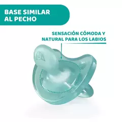 CHICCO CHUPETE PHYSIO SOFT SILICONA 0-6M X1 CELESTE - El Arca del Bebè