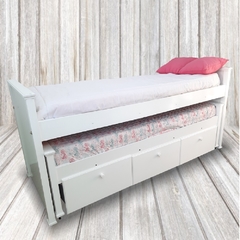 Cama Nido Mauro con cajonera laqueada