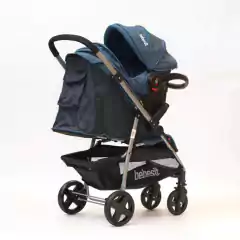 Coche Bebesit 1390 TS Travel System con Manillar Rebatible Azul en internet
