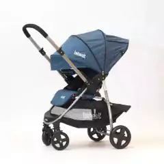 Coche Bebesit 1390 TS Travel System con Manillar Rebatible Azul - El Arca del Bebè