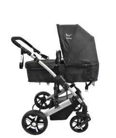 Coche 3 en 1 con huevito CT07 Tinokids Plateado/Negro