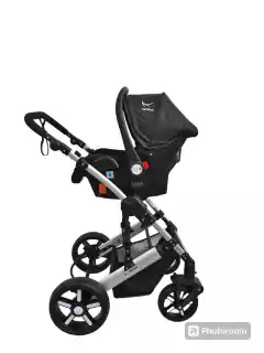 Coche 3 en 1 con huevito CT07 Tinokids Plateado/Negro - comprar online