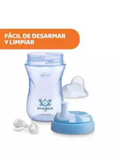 Vaso Chicco Advanced Cup 12m+ celeste - El Arca del Bebè