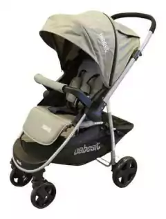 Cochecito De Paseo Con Manillar Rebatible Gris - El Arca del Bebè