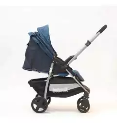 Cochecito De Paseo Con Manillar Rebatible Azul - comprar online