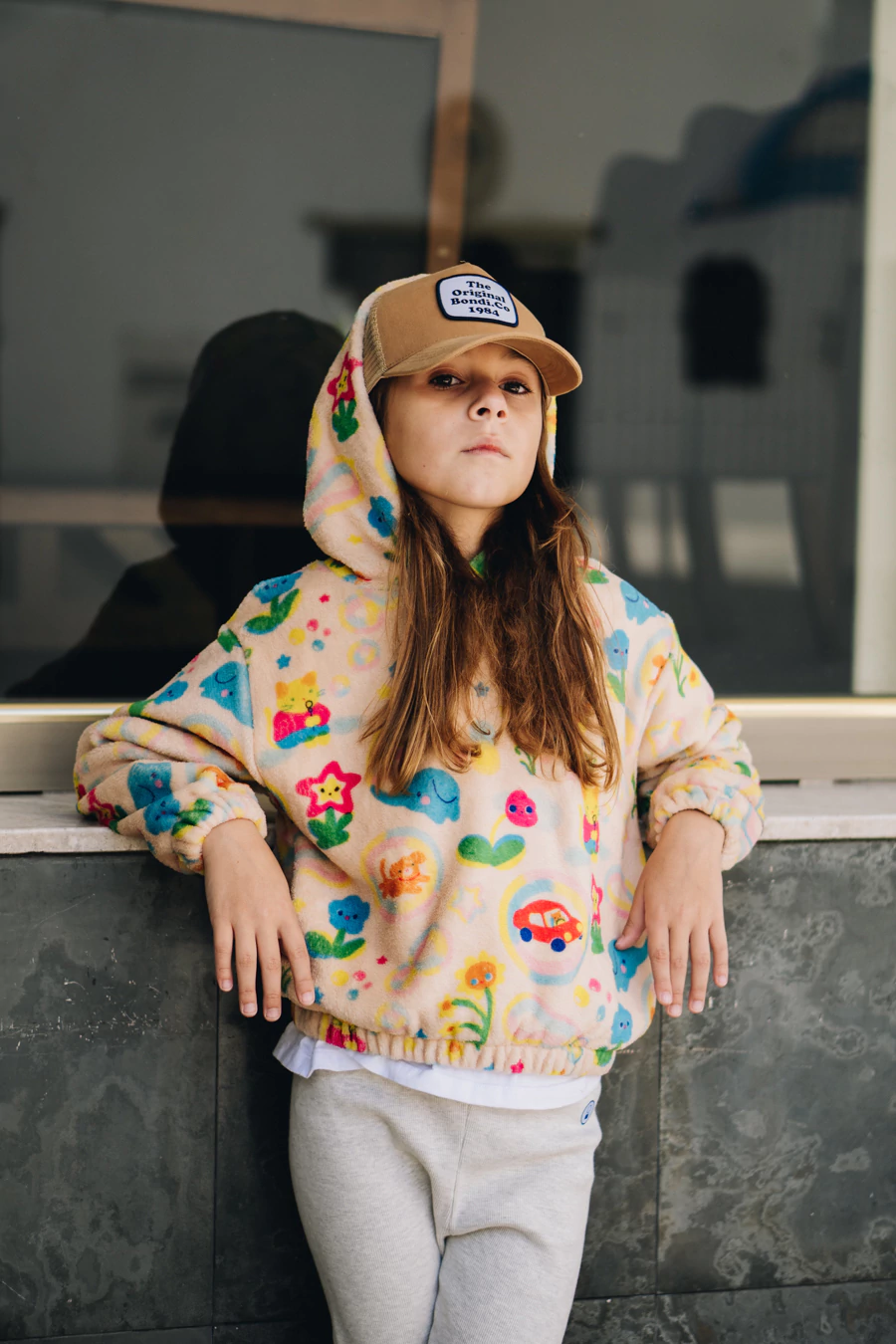 BUZO CAPUCHA NIÑOS BURBUJAS KAWAII