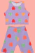 CONJUNTO TOP + BIKER CORAZON LILA - Kiki Kids