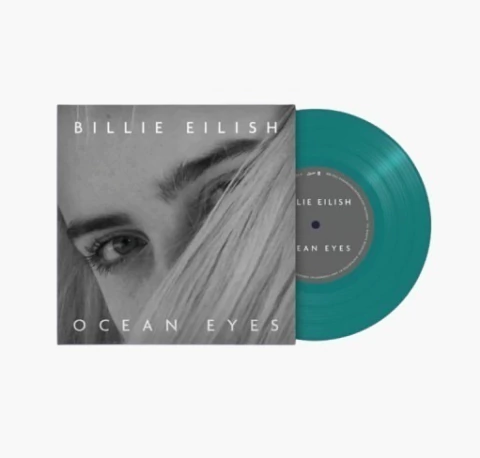 Vinil Billie Eilish - OCEAN EYES 7" ETCHED VINYL [TRANSLUCENT TURQUOISE] - comprar online