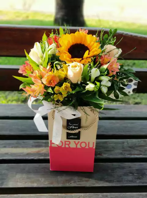 Sacola com Girassóis