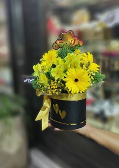 Box com gérberas