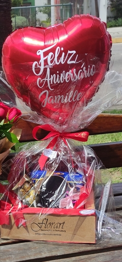 Ramalhete + Box com chocolates na internet