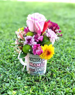 Caneca da Mamãe com Flores - comprar online
