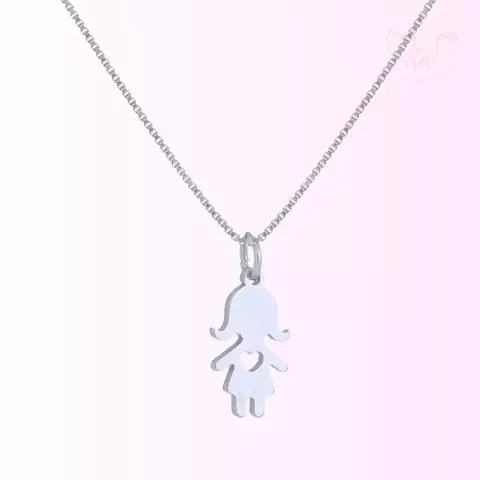 Colar Menina Personalizável com Letra Banhado a Prata 925 - comprar online