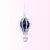 Berloque Balão Azul Banhado a Prata 925 - comprar online